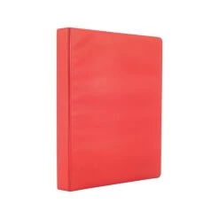 Staples Simply 1" 3-Ring Non-View Binder, Red (26647)