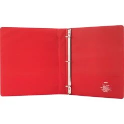 Staples Simply 1" 3-Ring Non-View Binder, Red (26647) -Scott Stationery Shop sp36283832 s7