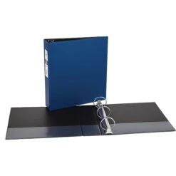 Avery Economy 2" 3-Ring Non-View Binder, Matte Blue/Black Interior (03500)