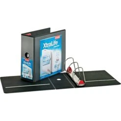 Cardinal XtraLife ClearVue 5" View Binder, Black (CRD 26351CB)