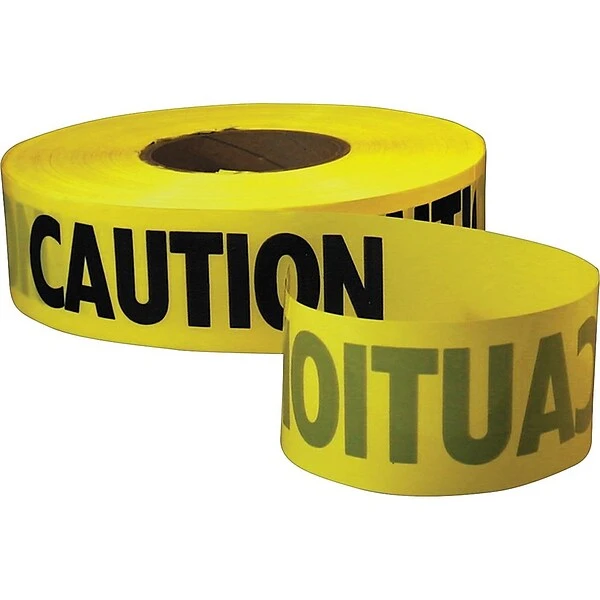 Empire Level Standard Barricade Tape, 3" X 1000', Yellow (71-1001) 3 Empire Level Standard Barricade Tape, 3" X 1000', Yellow (71-1001)