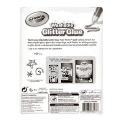 Crayola Glitter WashableRemovable Craft Glue, 1.69 Oz., Purple, 4/Pack (32737-PK4) -Scott Stationery Shop sp40459226 s7