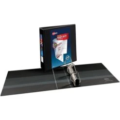 Avery Heavy Duty 3" 3-Ring View Binder, Black, 4/Pack (79693CT)