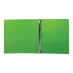 Samsill Fashion 1" 3-Ring View Binders, Chartreuse, 2/Pack (U86378)
