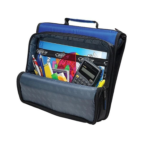 Case It 2" 3-Ring Zipper Binder, Black (LT007BLACK) 6 Case It 2" 3-Ring Zipper Binder, Black (LT007BLACK) - Image 4