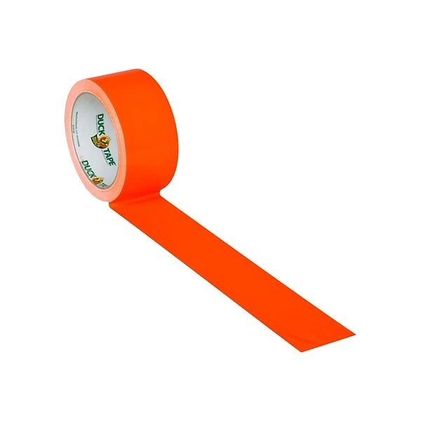 Duck Heavy Duty Duct Tape, 1.88" X 15 Yds., Neon Orange (1265019) 4 Duck Heavy Duty Duct Tape, 1.88" X 15 Yds., Neon Orange (1265019) - Image 2