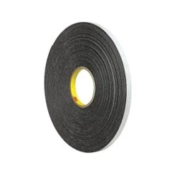 3M Double-Sided Tape, 1" X 5 Yds., Black (4466B)