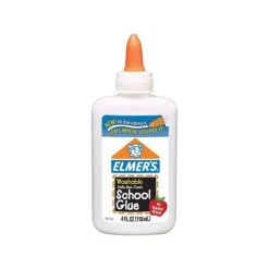 Elmer's School Washable School Glue, 4 Oz., White (E304NR)