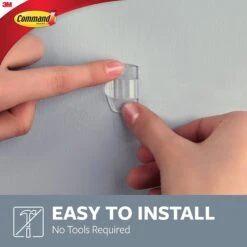 Command™ Round Cord Clips, Clear, 4 Clips (17017CLR) -Scott Stationery Shop sp52322639 s7