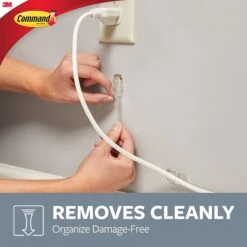 Command™ Round Cord Clips, Clear, 4 Clips (17017CLR) -Scott Stationery Shop sp52322640 s7