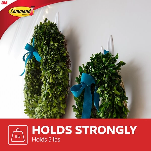 Command™ Large Designer Hooks, White, 16 Hooks (17083-S16NA) 4 Command™ Large Designer Hooks, White, 16 Hooks (17083-S16NA) - Image 2