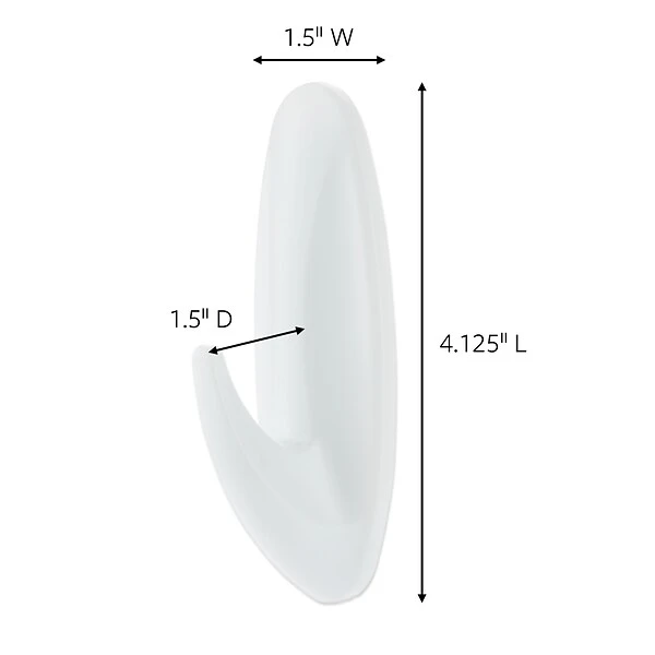 Command™ Large Designer Hooks, White, 16 Hooks (17083-S16NA) 3 Command™ Large Designer Hooks, White, 16 Hooks (17083-S16NA)