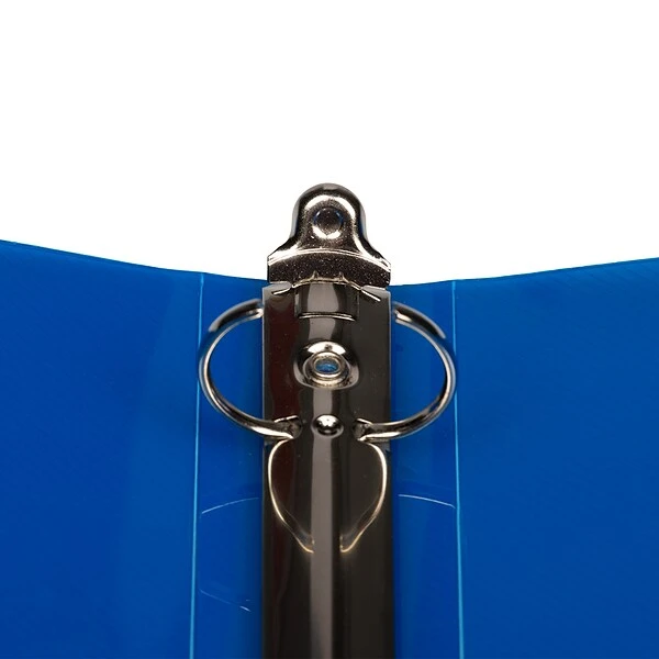 JAM Paper Designders 1" 3-Ring Flexible Poly Binder, Blue Glass Twill (751T1BU) 4 JAM Paper Designders 1" 3-Ring Flexible Poly Binder, Blue Glass Twill (751T1BU) - Image 2
