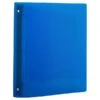 JAM Paper Designders 1" 3-Ring Flexible Poly Binder, Blue Glass Twill (751T1BU) -Scott Stationery Shop sp58557948 s7