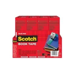 Scotch® Book Tape, Transparent, Value Pack, Various Widths In Sizes, 3" Core, 8 Rolls (845-VP) -Scott Stationery Shop sp59987930 s7