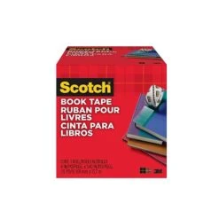 Scotch® Book Transparent Tape, 4" X 15 Yds., 3" Core, 1 Roll (845-400) 5 Scotch® Book Transparent Tape, 4" X 15 Yds., 3" Core, 1 Roll (845-400) -Scott Stationery Shop sp59987938 s7