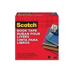 Scotch® Book Transparent Tape, 1 1/2" X 15 Yds., 1 Roll (845-150) 5 Scotch® Book Transparent Tape, 1 1/2" X 15 Yds., 1 Roll (845-150) -Scott Stationery Shop sp59987954 s7