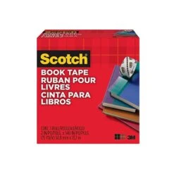 Scotch® Book Transparent Tape, 2" X 15 Yds., 3" Core, 1 Roll (845-200) 5 Scotch® Book Transparent Tape, 2" X 15 Yds., 3" Core, 1 Roll (845-200) -Scott Stationery Shop sp59987955 s7