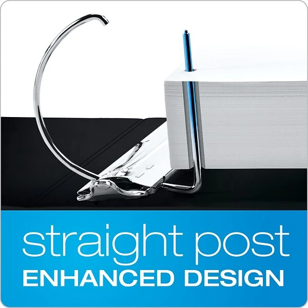 Cardinal ExpressLoad ClearVue 1.5" 3-Ring View Binder, Black (CRD 49111) 3 Cardinal ExpressLoad ClearVue 1.5" 3-Ring View Binder, Black (CRD 49111)