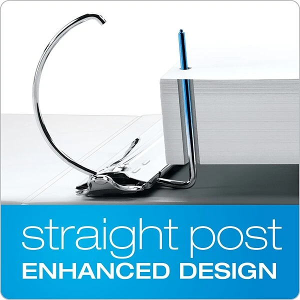 Cardinal ExpressLoad ClearVue 2" 3-Ring View Binder, White (CRD 49120) 3 Cardinal ExpressLoad ClearVue 2" 3-Ring View Binder, White (CRD 49120)