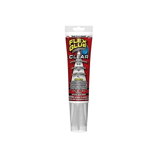 Flex Seal Flex Glue, 4 Oz. Clear (GFSCLRR04) 3 Flex Seal Flex Glue, 4 Oz. Clear (GFSCLRR04)