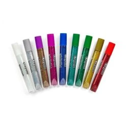 Crayola Glitter WashableRemovable Craft Glue, 0.35 Oz., White (69-3527) -Scott Stationery Shop sp71925571 s7