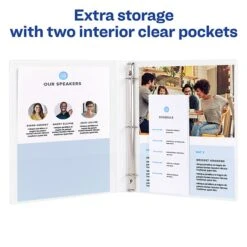 Avery Heavy Duty 1/2" 3-Ring Framed View Binder, White (68052) 9 Avery Heavy Duty 1/2" 3-Ring Framed View Binder, White (68052) -Scott Stationery Shop sp75153636 s7