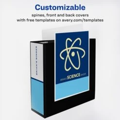 Avery Heavy Duty 4" 3-Ring View Binder, DuraHinge, Black (79604) -Scott Stationery Shop sp75153696 s7