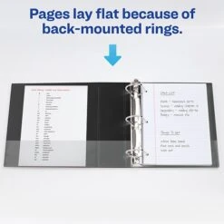 Avery Heavy Duty 4" 3-Ring View Binder, DuraHinge, Black (79604) -Scott Stationery Shop sp75153701 s7