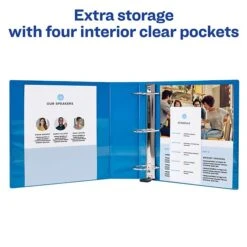 Avery Heavy Duty 1" 3-Ring View Binder, Light Blue (05301) -Scott Stationery Shop sp75154758 s7