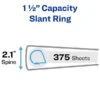 Avery Heavy Duty 1 1/2" 3-Ring View Binder, White (05404) 1 Avery Heavy Duty 1 1/2" 3-Ring View Binder, White (05404) -Scott Stationery Shop sp75154762 s7