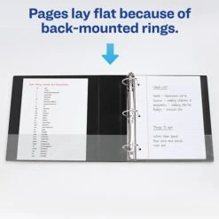 Avery Slant-D Heavy Duty 2" 3-Ring View Binder, Black (05500) 15 Avery Slant-D Heavy Duty 2" 3-Ring View Binder, Black (05500) -Scott Stationery Shop sp75154826 s7