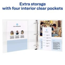 Avery Extra-Wide Heavy Duty 1.5" 3-Ring View Binder, White (01319) -Scott Stationery Shop sp75155083 s7