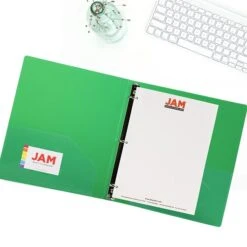 JAM Paper Designders 1" 3-Ring Flexible Poly Binders, Assorted, 4/Pack (751T1RBORCL) -Scott Stationery Shop sp82108690 s7