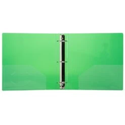 JAM Paper Designders 2" 3-Ring Flexible Poly Binder, Green Glass Twill (820T2GR) -Scott Stationery Shop sp89840276 s7