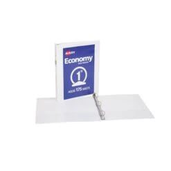 Avery Economy 1" 3-Ring View Binder, White (5711) -Scott Stationery Shop sp90637971 s7