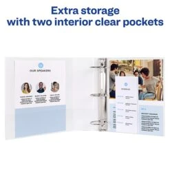 Avery Economy 1 1/2" 3-Ring View Binder, White (5726) 10 Avery Economy 1 1/2" 3-Ring View Binder, White (5726) -Scott Stationery Shop sp90637987 s7