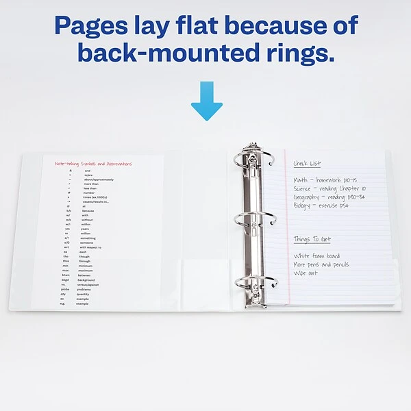 Avery Showcase Economy 1" 3-Ring View Binder, White (1961) 7 Avery Showcase Economy 1" 3-Ring View Binder, White (1961) - Image 5