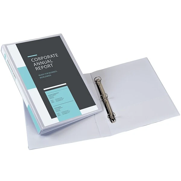 Avery Durable 1" 3-Ring Legal View Binder, White (16500) 7 Avery Durable 1" 3-Ring Legal View Binder, White (16500) - Image 5