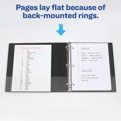 Avery Durable Standard 1 1/2" 3-Ring View Binder, Black (09400) -Scott Stationery Shop sp91972604 s7