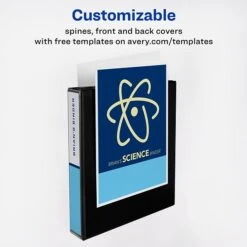 Avery Durable Standard 1 1/2" 3-Ring View Binder, Black (09400) -Scott Stationery Shop sp91972680 s7