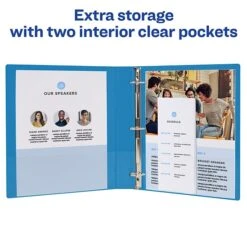 Avery Durable 1" 3-Ring Non-View Binder, Slant Ring, Blue (27251) 10 Avery Durable 1" 3-Ring Non-View Binder, Slant Ring, Blue (27251) -Scott Stationery Shop sp92172979 s7