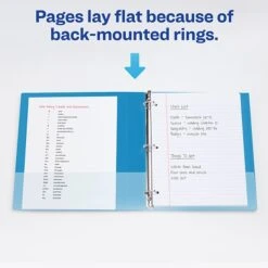 Avery Durable 1" 3-Ring Non-View Binder, Slant Ring, Blue (27251) 12 Avery Durable 1" 3-Ring Non-View Binder, Slant Ring, Blue (27251) -Scott Stationery Shop sp92172982 s7