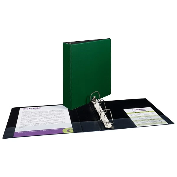 Avery Durable 2" 3-Ring Non-View Binder, Green (27553) 8 Avery Durable 2" 3-Ring Non-View Binder, Green (27553) - Image 6