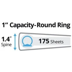 Avery 1" 3-Ring Legal Binder, Black (06400) -Scott Stationery Shop sp92173216 s7