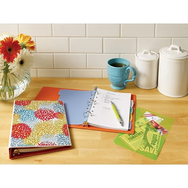 Avery Mini Durable 1" Fashion BInder, Bright Floral (18447) 6 Avery Mini Durable 1" Fashion BInder, Bright Floral (18447) - Image 4