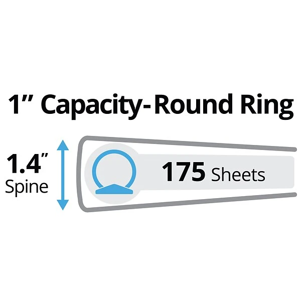 Avery Mini Durable Style Binder With 1" Round Rings , Painted Floral, 5-1/2" X 8-1/2" (18444) 3 Avery Mini Durable Style Binder With 1" Round Rings , Painted Floral, 5-1/2" X 8-1/2" (18444)