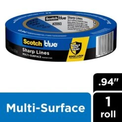 3M ScotchBlue Sharp Lines 0.94" X 60 Yd. Medium Painter's Tape (2093-24EC)